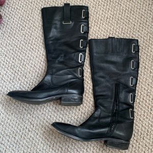 Leather arturo chiang designer riding bike boots